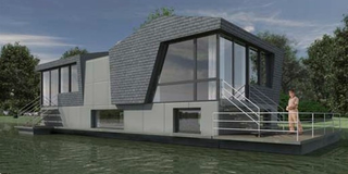 Illustration for article titled Modern Boat Homes to Survive Rising Sea Level